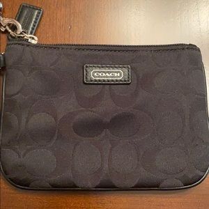 Coach Black Small Wristlet